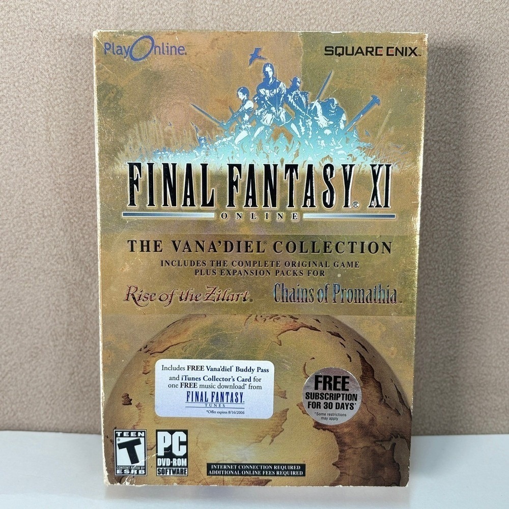 SEALED‎ Final Fantasy XI The Vana'diel Collection PC Big Box Rise of the Zilart